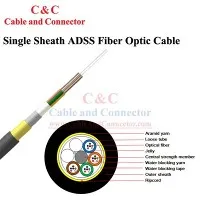 Cebl ffibr optig ADSS